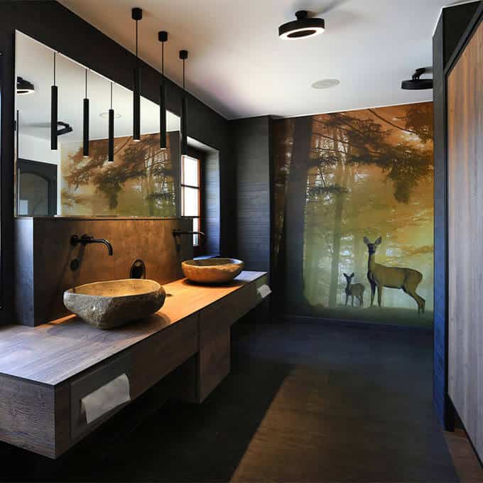 Plus - Interior Design & Innenarchitektin Heike Enke | Wandbilder für eine Gästetoilette