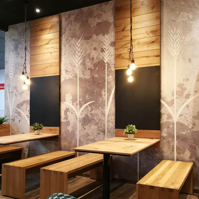 Projekte von PLUS - Interior Design in Zusammenarbeit mit Hunold Ladenbau | Neugestaltung Bäckerei & Café