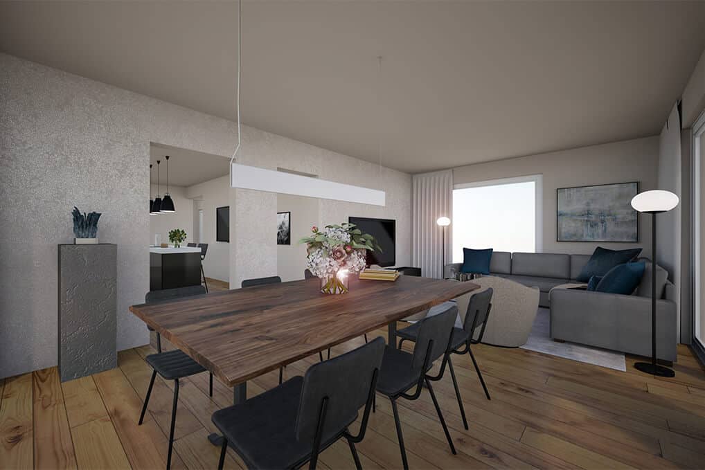 Plus - Interior Design | Wir visualisieren Ihre Räume - Neugestaltung vorab digital - Neubau eines kleinen Hauses 2