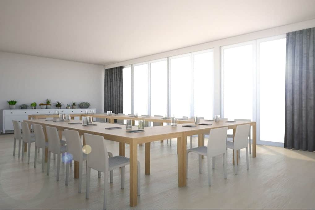 Plus - Interior Design | Wir visualisieren Ihre Räume - Neugestaltung vorab digital - Betreutes Wohnen Konferenzsaal