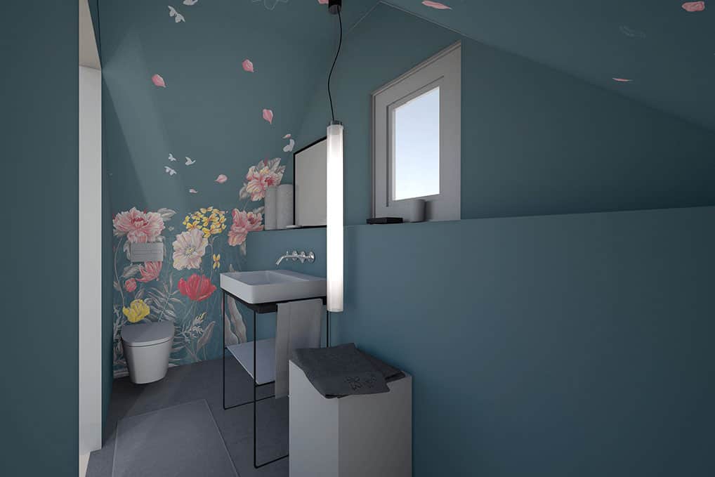 Plus - Interior Design | Wir visualisieren Ihre Räume - Neugestaltung vorab digital - Badezimmer ohne Fliesen