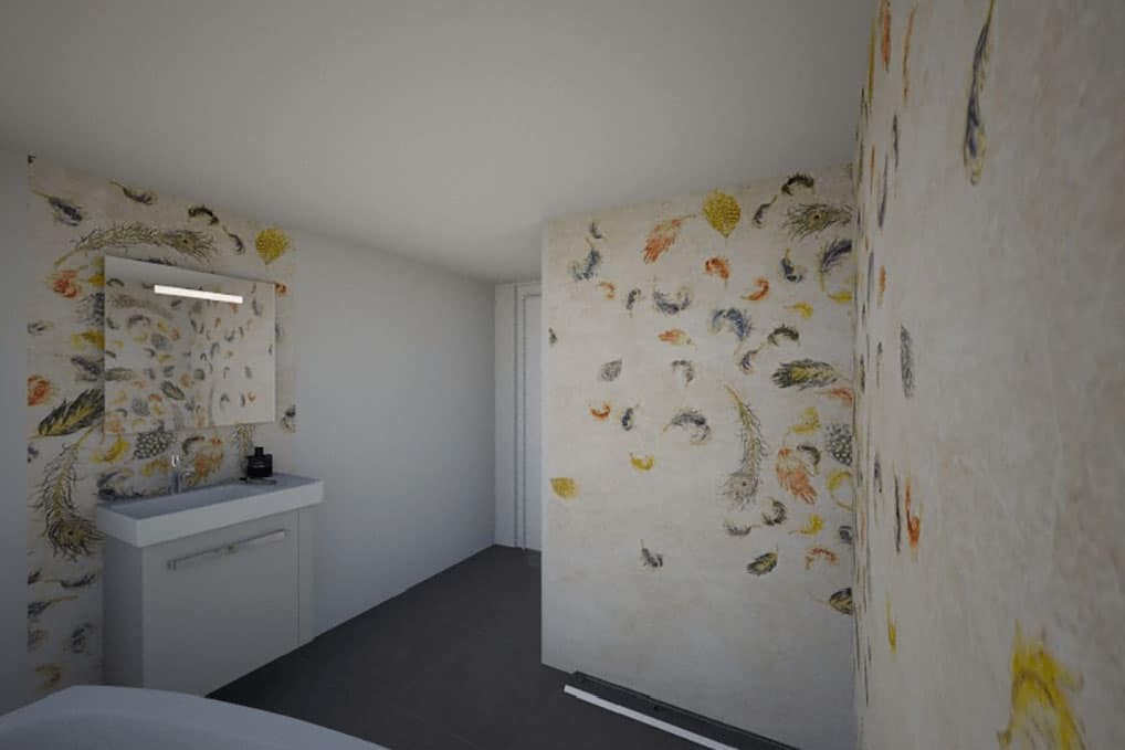 Plus - Interior Design | Wir visualisieren Ihre Räume - Neugestaltung vorab digital - Badezimmer ohne Fliesen 2